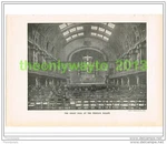 Great Hall Peoples Palace, London, The Quiver, Book Illustration, C1899. Fixed Price $14.77.