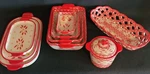 Temp-tations Temptations Tara Old World Red Casseroles Trays Bakers You Pick!. Fixed Price $20.00.