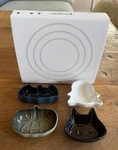 Le Creuset Stoneware Halloween Mini Bowls Of 4: Pumpkin Ghost Bat & Cat. Fixed Price $89.99.