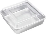 X 8-INCH Square Baking With Lid, Stainless Steel Cake Brownie Pan,. Fixed Price $21.99.