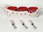 Temp-tations Special Edition Sleigh Baker With Ramekins And Spreaders Reindeer. Fixed Price $39.99.
