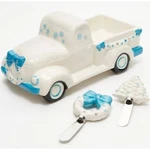 Temp-tations Holiday Dip Truck 2 Spreaders White Blue Christmas Temptations. Fixed Price $30.00.