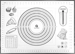 Silicone Pastry Mat, Baking For Rolling Out Dough, XL-20X28, Simple Black. Fixed Price $17.58.