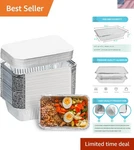 Disposable 2.25 Lb Aluminum Foil Pans With Lids - Perfect For Baking And Takeout. Fixed Price $40.49.