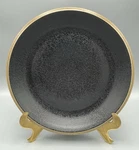 Dansk Santiago Chop Plate Black Stoneware 12" Large Round Serving Platter. Fixed Price $26.00.