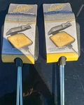 New Solid Cast Pie Iron Square Pudgie Maker Camp Fire Cooker 28. Fixed Price $50.00.