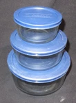 Set Of 6 Piece Anchor Storage 1.75 Qt - 2 Cups Bowls With Lids. Fixed Price $9.99.