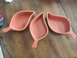 Chantal Rust Brown Color 12 Oz Leaf Ramekin Baking Dish 93-L015. Fixed Price $24.00.