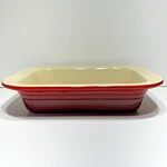 Le Creuset Rectangular Baker Baking Dish Cherry Red Cerise Pan Server. Fixed Price $39.95.