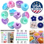 Easy-clean Silicone Molds 24 Nonstick 3-INCH Donut Pans For Fun Baking. Fixed Price $31.79.