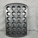 Wilton Mini Cupcake Muffin Tart Baking Pan 24 Non Stick Steel 15.5X10X1. Fixed Price $10.95.