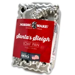 New Nordic Ware Santas Sleigh 6 Cup Heavy Cast Aluminum Holiday Loaf Pan. Fixed Price $21.97.