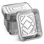 Montopack 9X13 Aluminum Foil Half Size Roasting Pans With Lids 20 Count P.... Fixed Price $41.52.