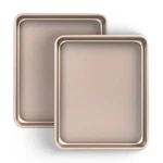 Toaster Oven Pans Set Of 2, Shinsin 11-INCH X Inch, GOLD-11*9*1. Fixed Price $28.99.