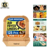 125 Pcs Mini Air Fryer Liners, 4.7 Inch Parchment Paper For Healthier Cooking. Fixed Price $17.80.