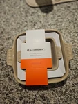 Le Creuset Stoneware Square Baking Dish Of 2, Color Mist Grey,. Fixed Price $80.00.