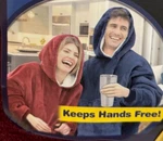 Huggle Ultra Plush Blanket Hoodie Burgundy Color One Size -ontel As Seen Tv. Fixed Price $19.99.