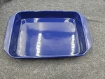 Chantal 4 Qt Cobalt Blue Stoneware Rectangle Baking Casserole Dish 9" X 13" 2". Fixed Price $24.95.