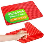 Non Sti Baking Cooking - " Silicone Mat, Fat Red. Fixed Price $5.84.