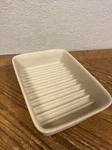 Pampered Chef Stoneware Baker Pan 9X7 #5114 Ridged Usa Dish. Fixed Price $16.95.