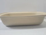 Pampered Chef Stoneware Rectangular Lid Bowl #010705 Retired 17" X 11". Fixed Price $42.00.