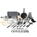 Gibson Home 71-PIECE Cookware Set: Pots, Pans, Bakeware & Utensils. Fixed Price $74.90.