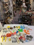 Vintage Tuppperware Play Kitchen Corningware Set Cookware Kids. Fixed Price $30.00.