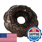Nordic Ware Autumn Wreath Bundt Bronze 10 Cups 82348. Fixed Price $42.08.