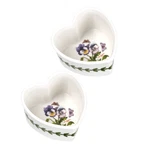 Portmeirion 632783 Botanic Garden Heart Shaped Ramekins Set Of 3.5 White. Fixed Price $43.75.