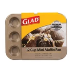 Glad Premium Gold 12 Count Mini Muffin Pan - 10.4IN X 7.7IN 0.8IN. Fixed Price $12.40.