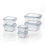 Glasslock Oven And Microwave Safe Food Storage Containers 12 Piece Set. Fixed Price $38.99.