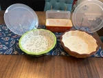 Temp-tations By Tara Floral Lace Bakeware Set With Lids (6 Pieces). Fixed Price $59.99.