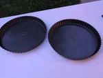 Wilton Indulgence Non-stick Tart Large 11 Pan Removable Base Set Of 2. Fixed Price $14.99.