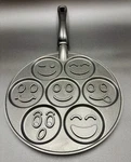 Nordic Ware Smiley Pancake Heavy Cast Aluminum Nonstick , 7 Faces. Fixed Price $11.95.