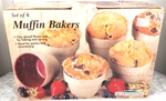 Set Of 6 Clay Glazed Flower Pots Baking Muffin Bakers Hearthstone 80549. Fixed Price $35.19.