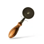 Olive Wood Pizza Cutter Wheel Handcrafted Kitchen Slicer Rustic Tool Handle. Fixed Price $15.95.