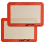 Amyone Silicone Baking Mat For 1/8 2 Pack - Eighth Sheet 9 X 7 Inch, Orange. Fixed Price $13.24.