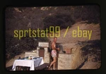 Shirtless Guy Cooking With Brick Oven - C1950S Original Red Border 35MM Slide. Fixed Price $11.45.