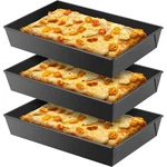 Pcs Detroit Style Pan 10 X 14 2.36 Inch Hard Rectangular Deep Pizza.... Fixed Price $47.57.