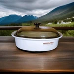 Vintage - Magnawave Perfection Microwave Roaster W/ Rack & Glass Lid. Fixed Price $15.00.
