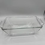 Anchor Hocking Ovenware Clear Glass 1.5 Qt Loaf Dish 1041 - 5.25 X 9 2.75 Vtg. Fixed Price $7.00.