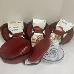 Anchor 4PC ,2 Quart, Red Round Casserole Dish With Insulated Carrying Case. Fixed Price $14.99.