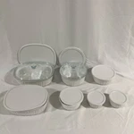 Corningware French White 17-PC Round/oval Bakeware Set,. Fixed Price $94.99.