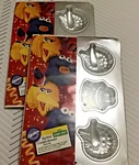 Sesame Street Wilton Mini Cake Pans Sealed Big Bird Cookie Monster Face Shaped. Fixed Price $11.00.