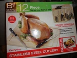Basic Holiday Essentials 12 Piece Carve And Serve Set New In Box. Fixed Price $34.99.