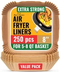250 Pcs Liners, Disposable Paper Non-stick And Oi.... Fixed Price $29.60.