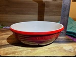 Le Creuset Stoneware 18OZ Oval Baking Dish, Cerise Cherry Red. Fixed Price $19.99.