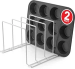 Stock Your Home White (2 Pack) Steel Baking Pan Organizer Rack 2-PACK,. Fixed Price $29.11.