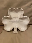 Grasslands Road Shamrock Candy Dish Serving Bowl Irish Celtic St. Patrick's Day. Fixed Price $27.00.