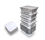 55 Pack - Pan/containers With Lids/foil Containers/aluminum Pans. Fixed Price $23.79.